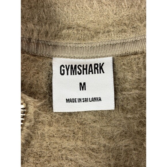 Gymshark x Whitney Simmons Full Zip Jacket Cement Brown Taupe Size Medium - Picture 5 of 11